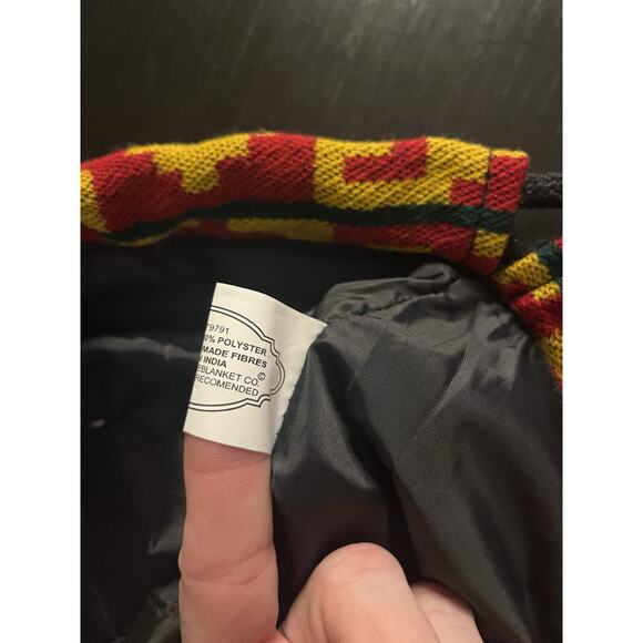 Southwestern Drawstring Backpack – Embroidered Pattern – 15.5” x 14” - Picture 8 of 11